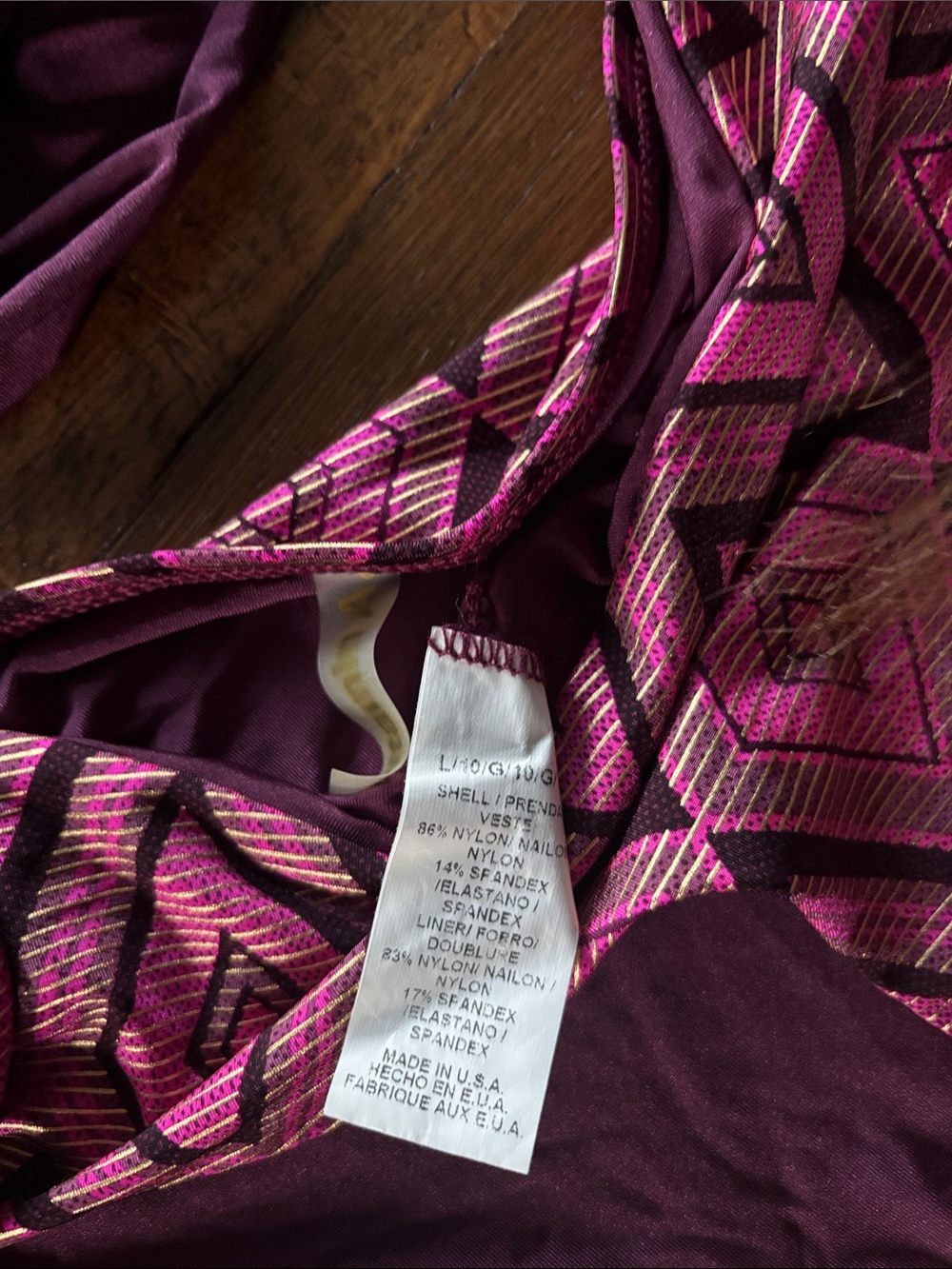 Vitamin A Ruched Halter Tankini Set in Plum - Picture 11 of 16